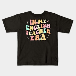 In My English Teacher Era Retro Back To School Literature Kids T-Shirt